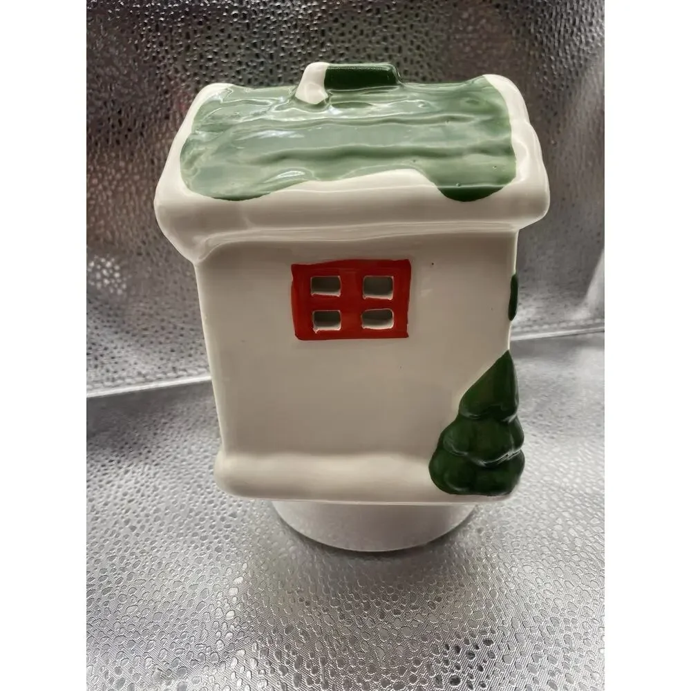 HOME FRESH Essential Oil Diffuser Ceramic Gingerbread House USB Cool Mist Timer